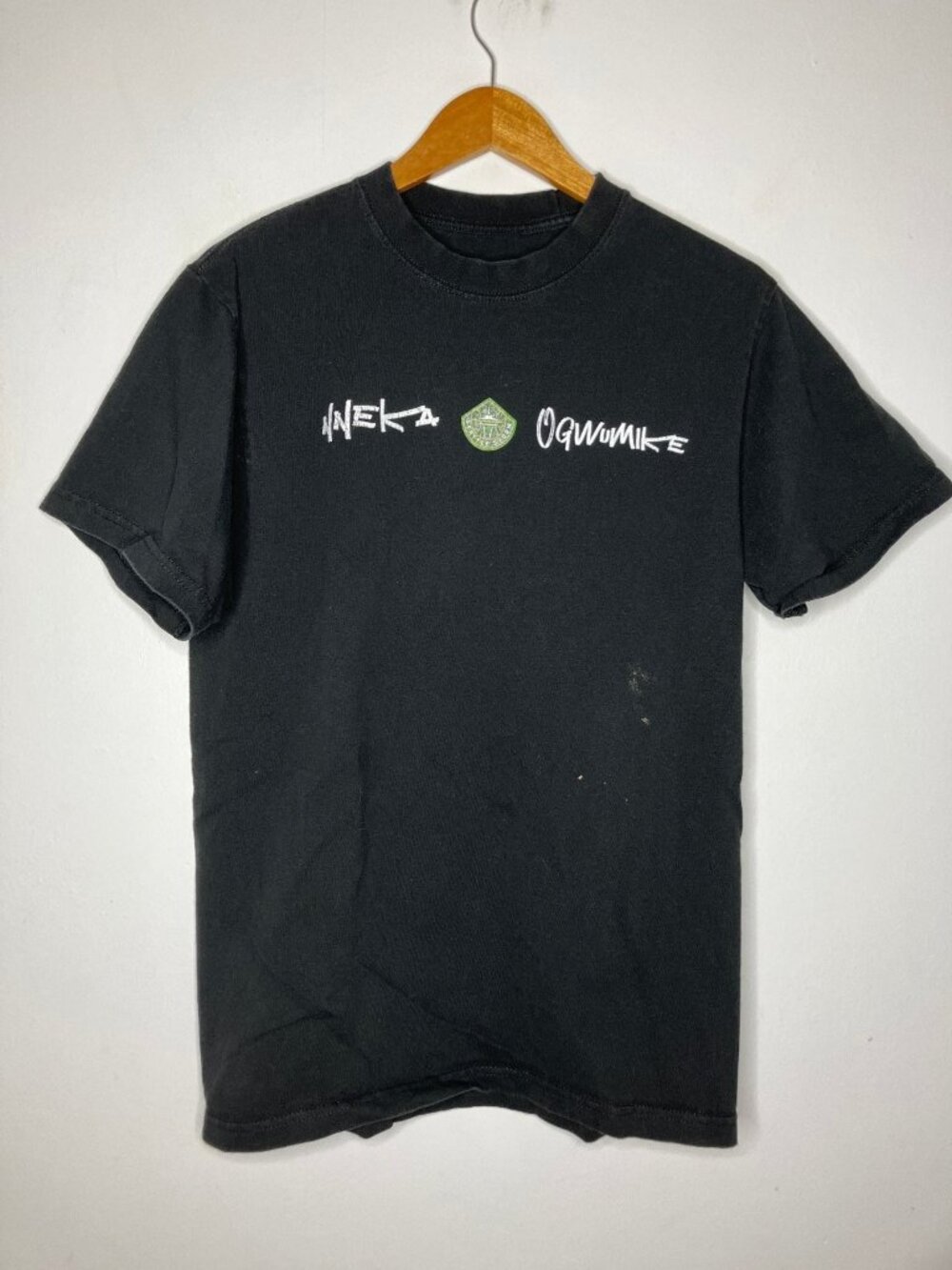 Nneka Ogwumike WNBA Player Black Graphic T-Shirt Men's Mediu Seattle Storm
